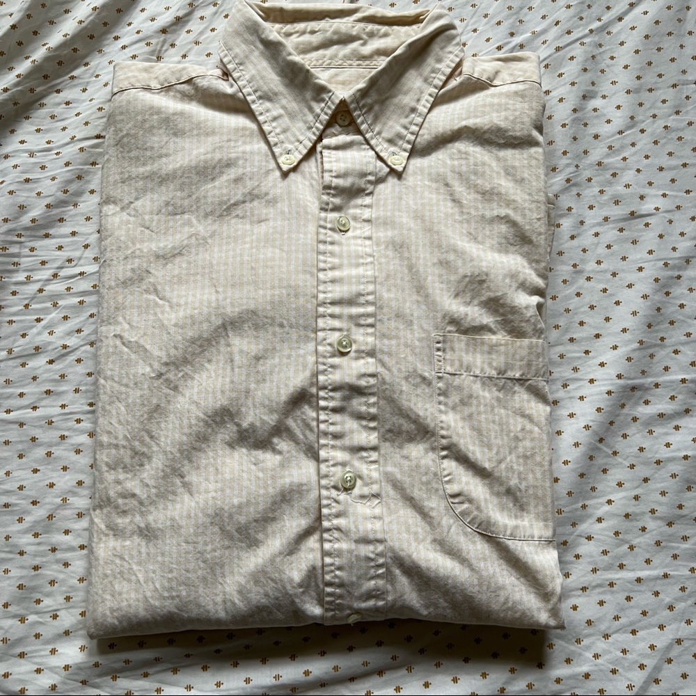 Brooks 346 Simple Plaid checkered Button Down Shirt